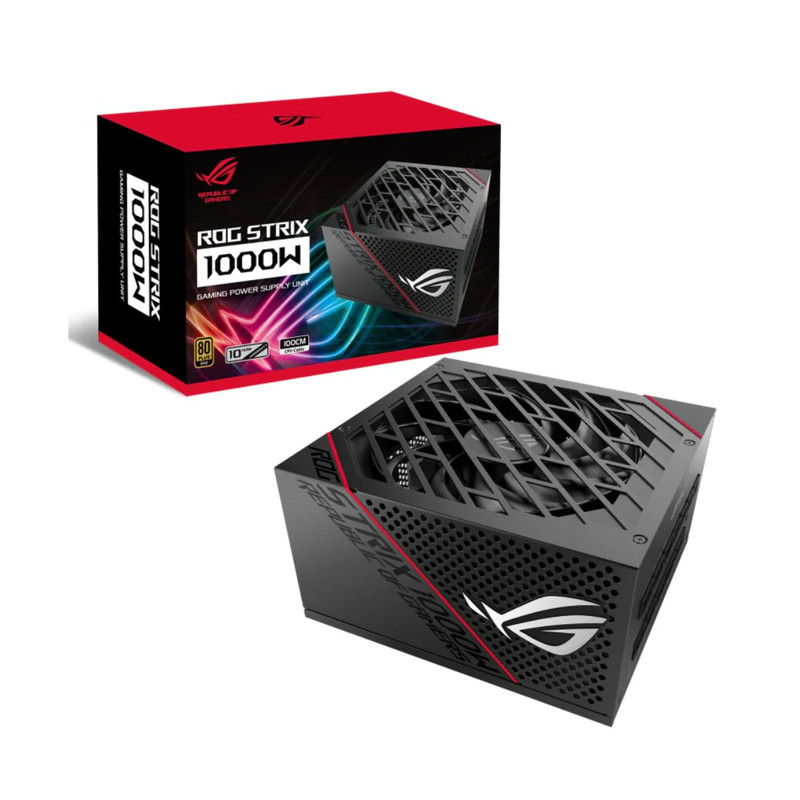 Asus ROG Strix 1000W 80 Plus Gold Fully Modular Power Supply - Black - مزود الطاقة